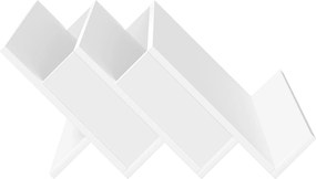 vidaXL Ράφι Περιοδικών Λευκό 65 x 53 x 28,5 εκ Επεξεργασμένο ξύλο