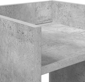 vidaXL Βάση φυτών με ράφι Σκυρόχρωμο Γκρι 30 x 30 x 40 cm