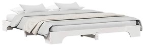 vidaXL Σκελετός Κρεβατιού Λευκό 180 x 200 cm Μασίφ ξύλο πεύκου