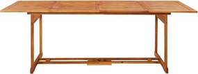 vidaXL Σετ Τραπεζαρίας Κήπου 9 Τεμαχίων 220x90x75 εκ. Μασίφ Ακακία