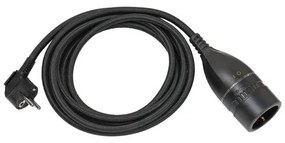 Brennenstuhl Μπαλαντέζα Σούκο 5m 3x1.5mm Με Περιστροφικό Διακόπτη Μαύρη 1161830030 150166