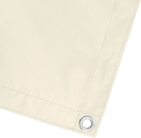 vidaXL Οθόνη Μπαλκονιού Κρεμ 100 x 800 cm Ύφασμα Όξφορντ