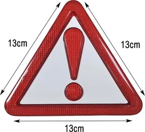 Προειδοποιητικό Αυτοκόλλητο Τρίγωνο 13x13cm - Warning Triangle Sticker