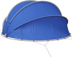 vidaXL Θόλος πισίνας Μπλε 336 x 322 x 160 εκ.