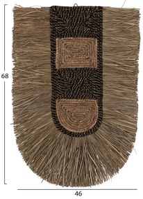 ΔΙΑΚΟΣΜΗΤΙΚΟ ΤΟΙΧΟΥ ΑΠΟ ΚΑΛΑΜΙΑ ΚΑΙ ΙΝΕΣ ΑΜΠΑΚΑ ΣΕ ΧΡΩΜΑ ΦΥΣΙΚΟ 46x8x68Υεκ.HM7793