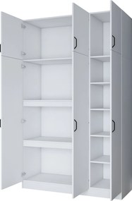 Τριφυλλη Ντουλαπα Λευκο BA104 55x145x239