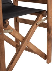 Καρέκλα Σκηνοθέτη ΛΗΜΝΟΣ C10368.05 Καρυδί με Textilene Μαύρο 57x54x88.5 εκ. 57x54x88.5 εκ.