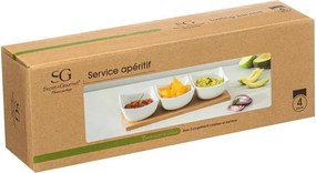 ΕΤΑΖΈΡΕΣ &amp; ΟΡΝΤΕΒΙΈΡΕΣ APPETIZER SET BAMBOO WHITE 4P SECRET DE GOURMET 16