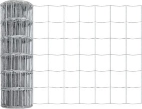 vidaXL Ευρωπαϊκή Στήριξη Φράχτη 50 x 0,4 μ Γαλβανισμένος Χάλυβας Ασημί