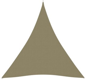 Πανί Σκίασης Τρίγωνο Μπεζ 3 x 4 x 4 μ. από Ύφασμα Oxford - Μπεζ