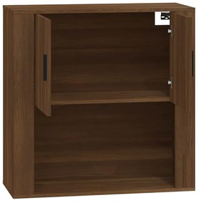 vidaXL Ντουλάπι Τοίχου Καφέ Δρυς 80x33x80 εκ. Επεξεργασμένο Ξύλο