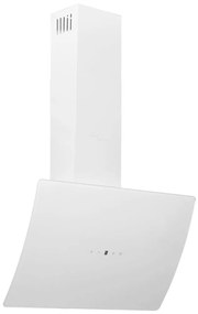 vidaXL Απορροφητήρας Τοίχου Λευκός 60 εκ. από Ατσάλι και Ψημένο Γυαλί