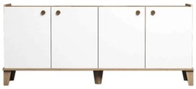 Μπουφές Lethak σε oak-λευκή απόχρωση 180x41x78εκ 180x41x78 εκ.