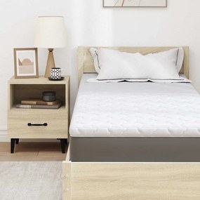 vidaXL Κουβέρτα Καρύδας Λευκό 80 x 200 cm Ζακάρ ύφασμα