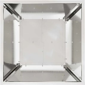 vidaXL Γλάστρα Πυλώνας Ασημί 40 x 40 x 100 cm