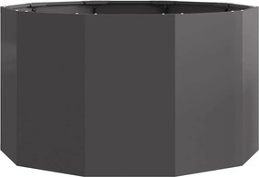vidaXL Γλάστρα Μαύρο 90 x 90 x 50 cm Ατσάλι