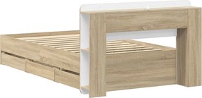 vidaXL Καλάθι με αποθήκη και κεφαλάρι Sonoma Δρυς 75 x 190 cm