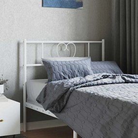 vidaXL Ανταλλακτικό κεφαλάρι Λευκό 75 εκ. Μεταλλικό