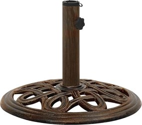 vidaXL Βάση Ομπρέλας Μπρονζέ 40 x 40 x 32 εκ. από Χυτοσίδηρο