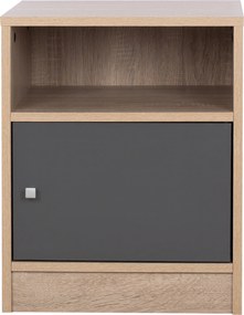 ΚΟΜΟΔΙΝΟ ΜΕΛΑΜΙΝΗΣ MALORY SONAMA-ΓΚΡΙ 40x40x50Yεκ.HM2205.04