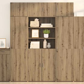 vidaXL Ντουλάπι αποθήκευσης Επιτοίχιο Artisan Oak 80 x 42,5 x 225 εκ