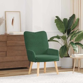 vidaXL Πολυθρόνα Τζαγκουάρ Πράσινο 63 x 67 x 94 εκ. ύφασμα