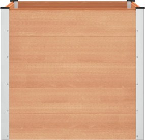 vidaXL Υπερυψωμένη Ζαρντινιέρα Καφέ 100 x 100 x 91 cm