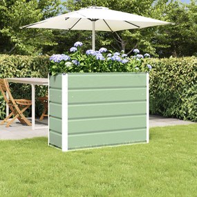 vidaXL Γλάστρα Πράσινο 100 x 40 x 75 cm Ατσάλι