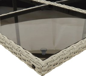 vidaXL Σετ Τραπεζαρίας Κήπου 11 τεμ. Αν. Γκρι Συνθ. Ρατάν με Μαξιλάρια