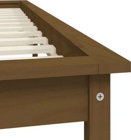 vidaXL Πλαίσιο Κρεβατιού Μελί 180 x 200εκ. Μασίφ Πεύκο Super King Size