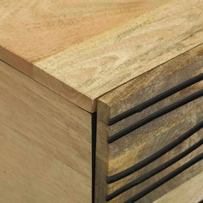 vidaXL Τραπεζάκι σαλονιού Καφέ και Μαύρο 80 x 50 x 40 cm
