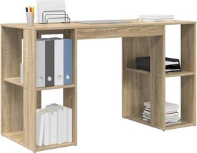 vidaXL Γραφείο Δρύς Sonoma 130 x 50.5 x 75 εκ Επεξεργασμένο ξύλο