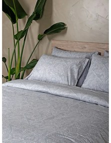 Σετ Σεντόνια Cotton Feelings 2040 Grey Μονό με λάστιχο(105x205+30)