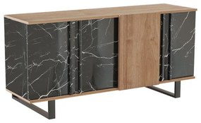 Buffet Amanda walnut-black 160x40x78.5cm 160x40x78.5 εκ.