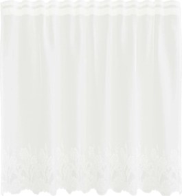 vidaXL Κουρτίνα Δαντέλας με κουρτίνες Λευκό 80 x 150 cm Πολυεστέρας