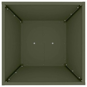 vidaXL Γλάστρα Πυλώνας Ελιά 40 x 40 x 100 cm Ατσάλι