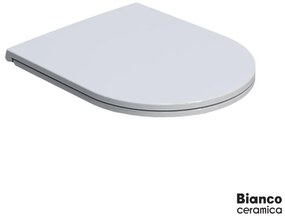 Bianco Ceramica Lenta Κάλυμμα Λεκάνης βακελίτη Slim soft close White