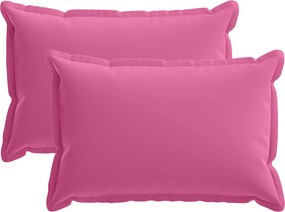 vidaXL Κάλυμμα Μαξιλαριού 2 τμχ. HOUTEN Ροζ 50 x 70 cm Πολυεστέρας