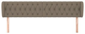 Κεφαλάρι με Πτερύγια Taupe 203 x 23 x 78/88 εκ. Υφασμάτινο 3117506