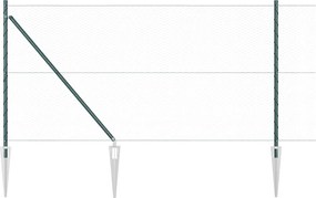 vidaXL Στύλος Περιφράξεων Πράσινο 100 x 1 μ (25 χλστ πλέγμα)