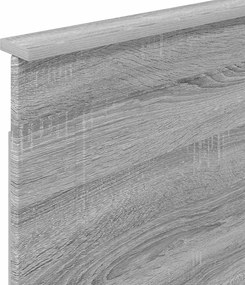 vidaXL Κεφαλάρι Γκρι Σονομά 100 cm Μηχανικά επεξεργασμένο ξύλο