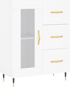 vidaXL Ντουλάπι Λευκό 69,5x34x180 εκ. από Επεξεργασμένο Ξύλο