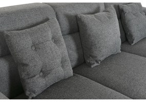 Καναπές Home ESPRIT Σκούρο γκρίζο Σύγχρονη 231 x 170 x 82 cm