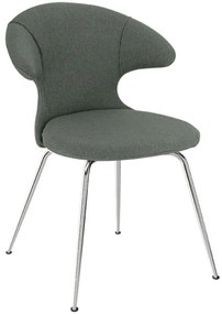 Καρέκλα Τραπεζαρίας Time Flies Horizons S 590-12C5901-2 57x59x83cm Grey-Chrome Umage Steel,Polyester