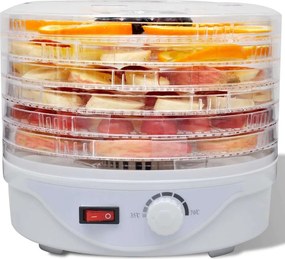 vidaXL Αποξηραντής Τροφίμων Στρογγυλός 250 W με 6 Δίσκους
