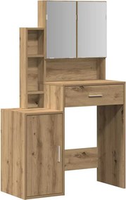 vidaXL Τραπέζι περιποίησης Artisan Oak 80 x 35 x 132 εκ.