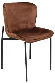 15168 STEAM καρέκλα μεταλλική Σε πολλούς χρωματισμούς 46x43x76cm Μέταλλο - Ύφασμα
