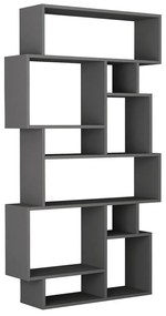 Βιβλιοθήκη Karmato 214182 96x25,5x168,5cm Anthracite Μελαμίνη