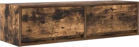 vidaXL Ντουλάπι TV 100 x 31 x 25,5 εκ. Καπνιστή δρυς