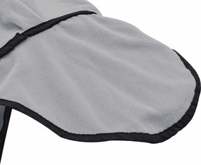 vidaXL Σαμάρι Ίππου Φωτεινό γκρι και ροζ 165 cm Πολυεστέρας